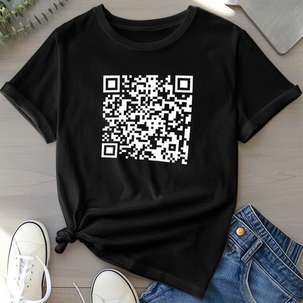 Funny "FU** YOU" QR Code Men's T-Shirt - Funny Shirt - Gift